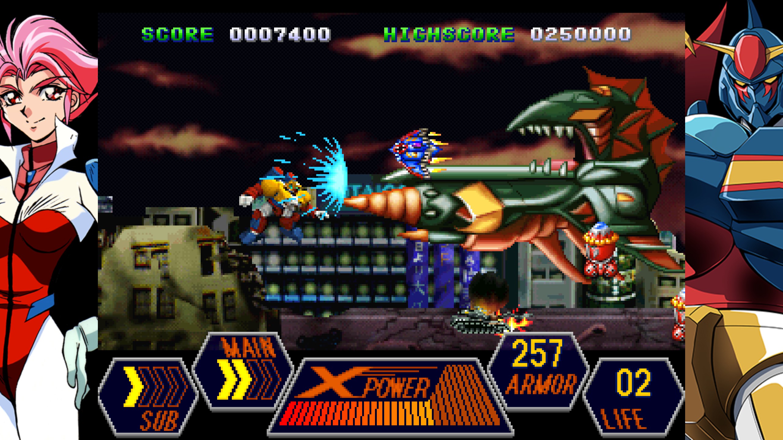70s-style Robot Anime Geppy-X gameplay screenshot 2