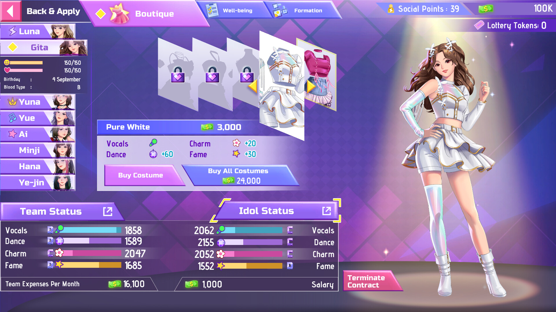 K-pop Idol Stories: Road to Debut gameplay screenshot 1