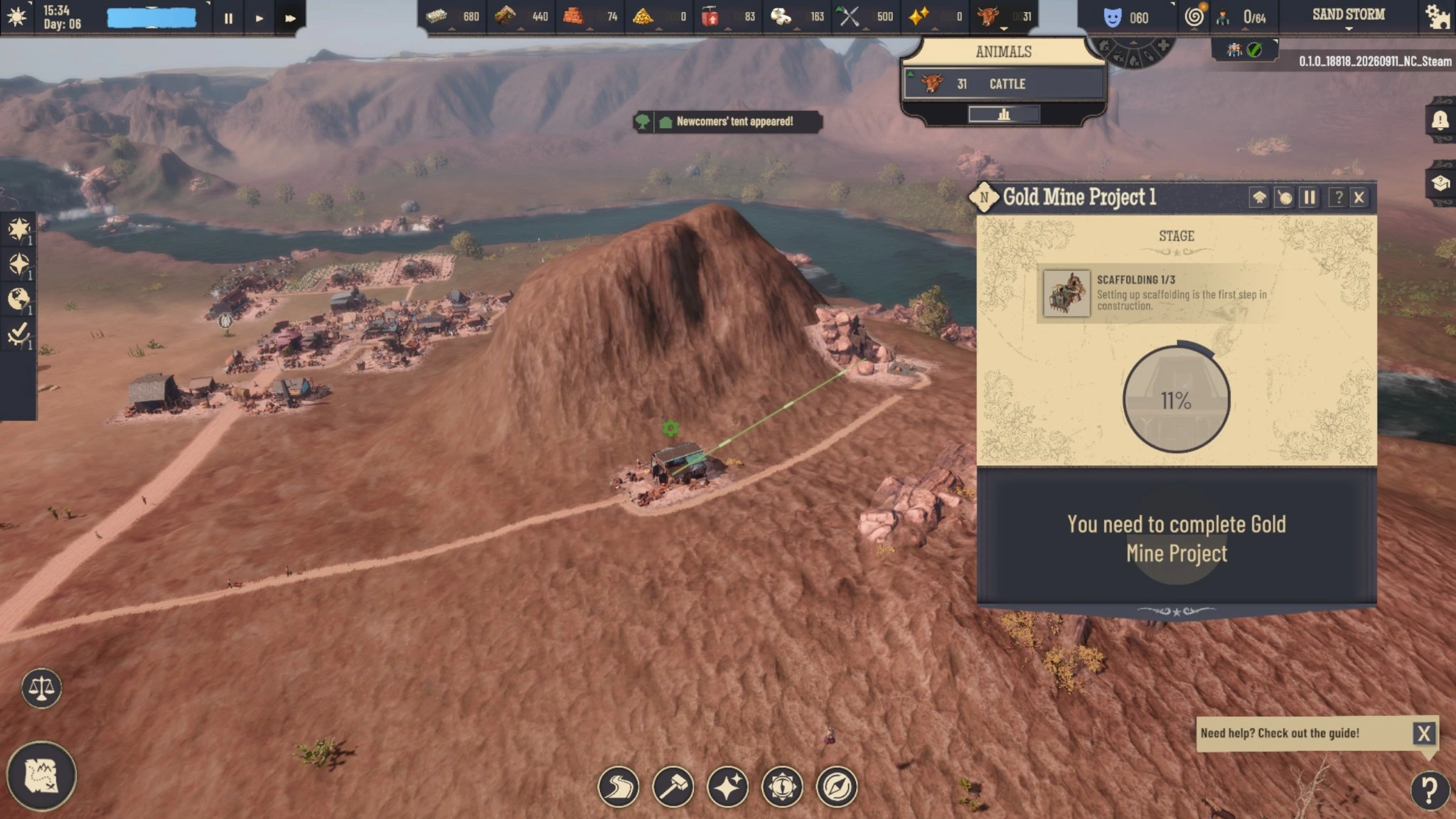 Wild West Pioneers — building a frontier town